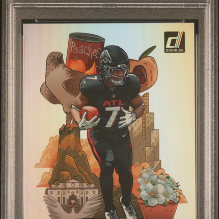 2023 Panini Donruss Downtown Bijan Robinson #D10 PSA 10