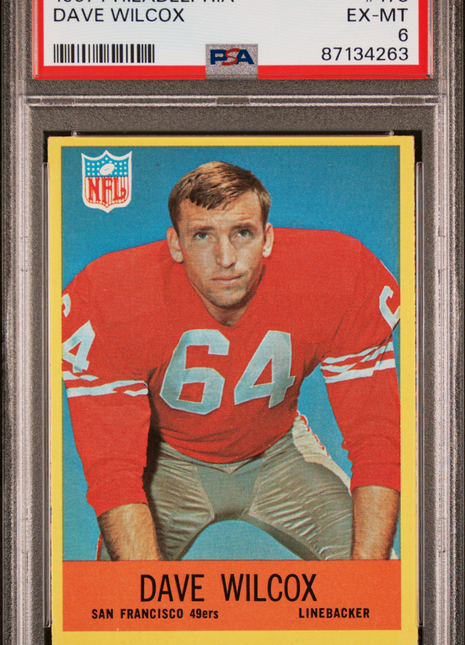 1967 Philadelphia Dave Wilcox #178 PSA 6