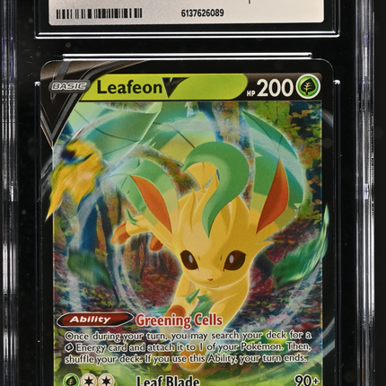 2021 Pokemon Evolving Skies Leafeon V 007/203 CGC 9 #007/203
