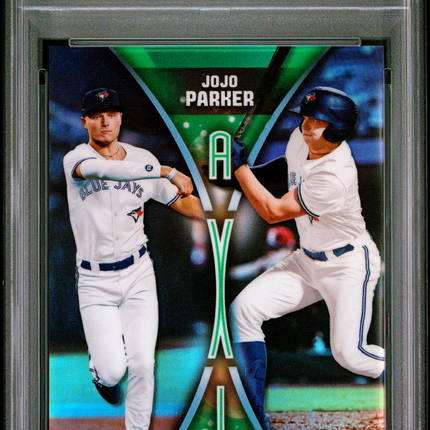 2025 Bowman Draft Axis Jojo Parker #A-2 Green Refractor 06/99 PSA 9