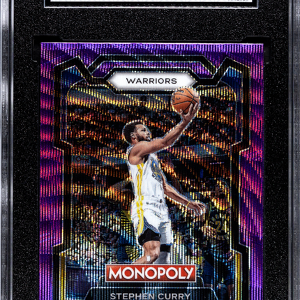 2023 Panini Prizm Monopoly Stephen Curry #28 Purple SGC 10