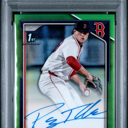 2024 Bowman Draft Chrome Payton Tolle #CPAPT Green Refractor 13/99 PSA 10 Auto