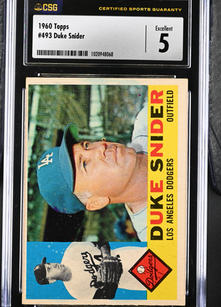 1960 Topps Duke Snider #493 CGC 5