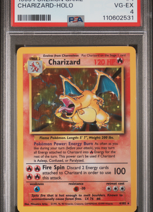 Pokemon TCG Charizard #4 PSA 4
