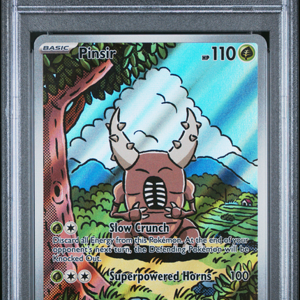 2024 Pokemon TWM EN-Twilight Masquerade Pinsir Illustration Rare PSA 9 #168