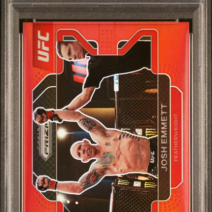2022 Panini Prizm UFC Josh Emmett #24 Red PSA 9 /299