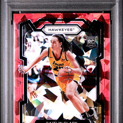 2024 Panini Prizm Draft Picks Caitlin Clark #57 Red Ice PSA 10