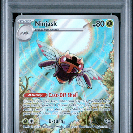 2025 Pokemon Meg EN-Mega Evolution Ninjask Illustration Rare PSA 10 #137
