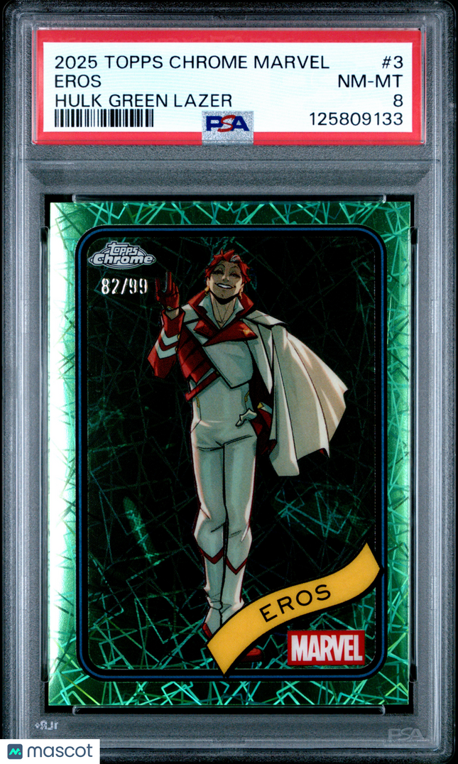 2025 Topps Chrome Marvel Eros #3 PSA 8