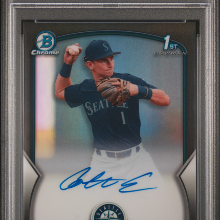 2023 Bowman Draft Chrome Colt Emerson #CDACE Black Refractor /75 PSA 9 Auto