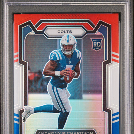 2023 Panini Prizm Anthony Richardson #343 Red White Blue PSA 8