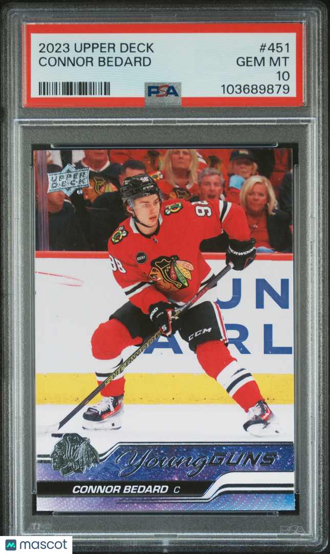 2023 Upper Deck Connor Bedard #451 PSA 10