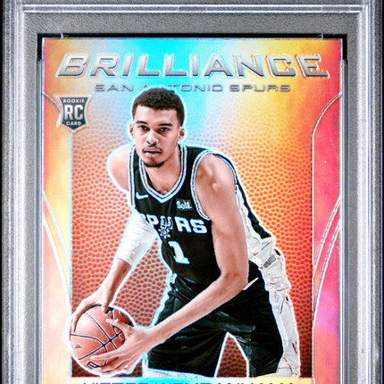 2023 Panini Prizm Deca Brilliance Victor Wembanyama #17 Silver PSA 9