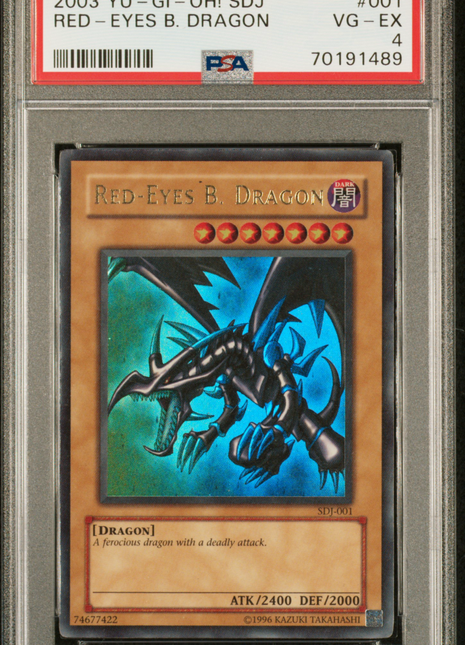 Yu-Gi-Oh! TCG Red-Eyes B. Dragon #001 PSA 4