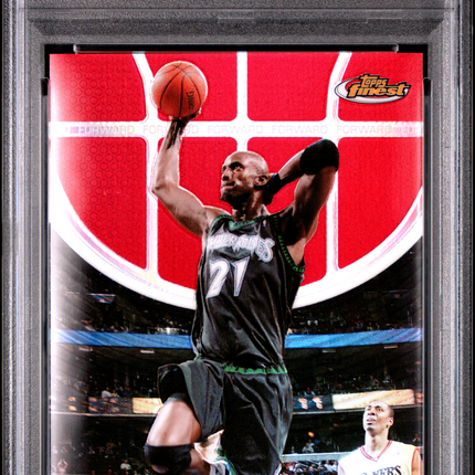 2005 Finest Kevin Garnett #86 Red Refractor PSA 9 /169