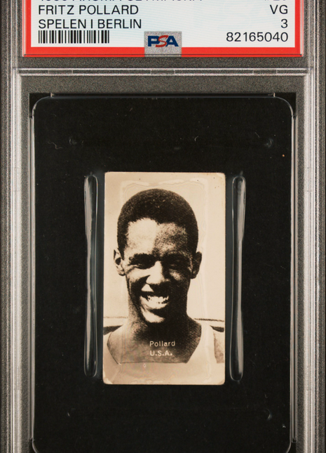 1936 Aroma Olympiska Spelen I Berlin Fritz Pollard #29 PSA 3
