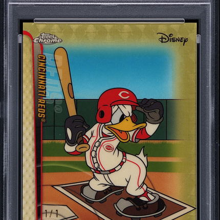 2025 Topps Chrome Update Mickey Friends Donald Duck #19 Superfractor 1/1 PSA 9