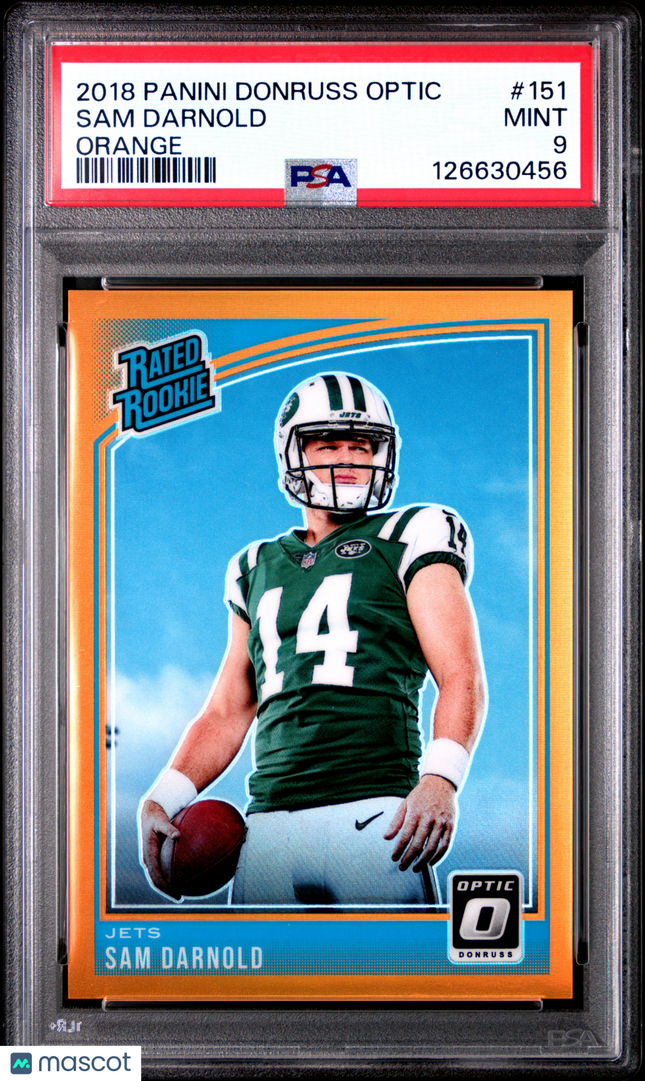 2018 Panini Donruss Optic Sam Darnold #151 Orange PSA 9 /199