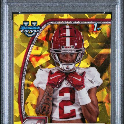 2024 Bowman University Chrome Sapphire Ryan Williams #53 Yellow PSA 9 /75