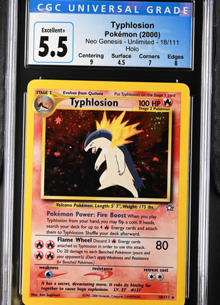 Pokémon Typhlosion #18/111 English CGC 5.5