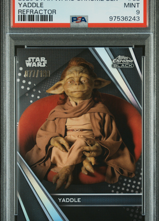 2023 Topps Star Wars Chrome Black Yaddle #68 PSA 9