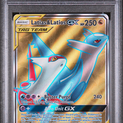2019 Pokemon Sun & Moon Team Up Latias & Latios GX Fa Team Up PSA 10 #169