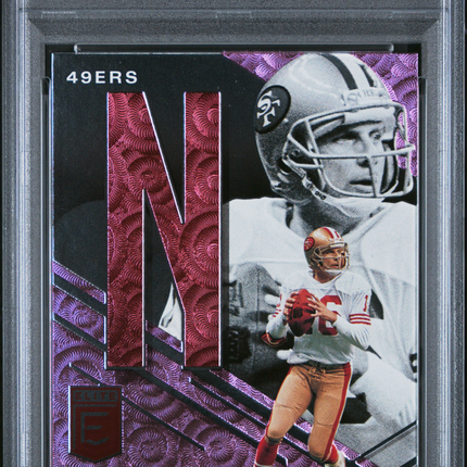 2021 Panini Donruss Elite Spellbound Joe Montana #S-N Pink PSA 9