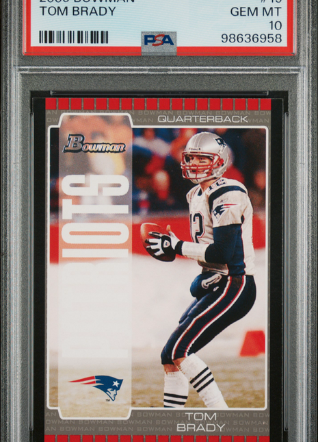 2005 Bowman Tom Brady #19 PSA 10