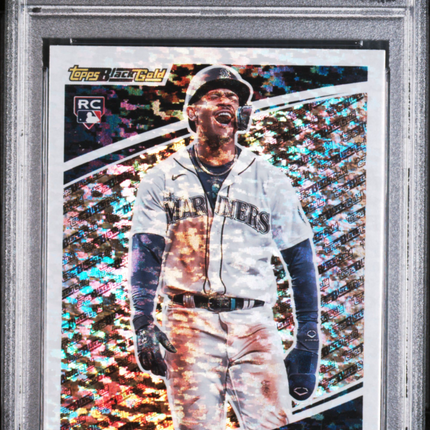 2022 Topps Update Black Gold Julio Rodriguez #BG12 PSA 9