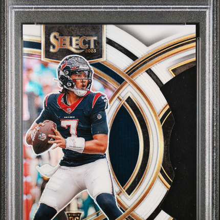 2023 Panini Select CJ Stroud #183 Die Cut White Prizm PSA 10 /199
