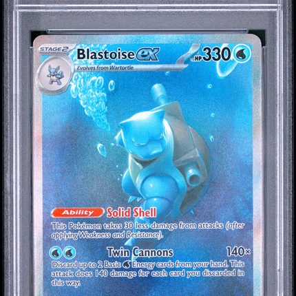 2023 Pokemon Mew EN-151 Blastoise EX Special Illustration Rare PSA 9 #200