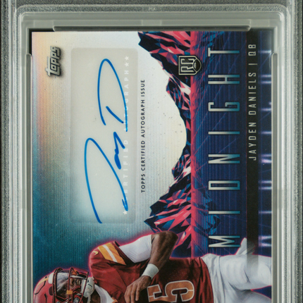 2024 Topps Midnight Rookie Horizon Signatures Jayden Daniels #RHSJD PSA 9 Auto