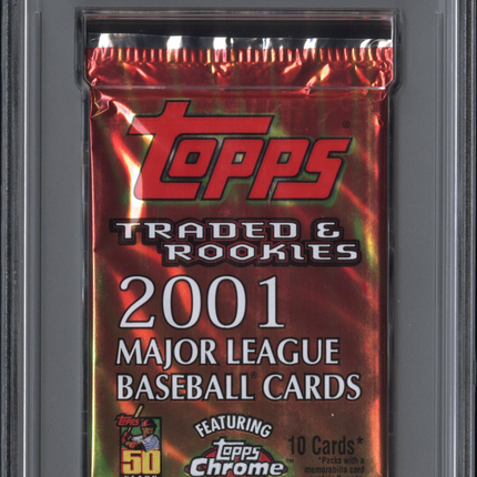 2001 Topps Baseball Traded & Rookies Foil Traded & Rookies PSA 8
