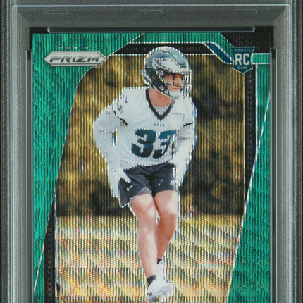 2024 Panini Prizm Cooper Dejean #321 Green Wave PSA 9