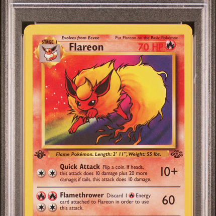 1999 Pokemon Jungle Flareon 1st Edition PSA 9 #19