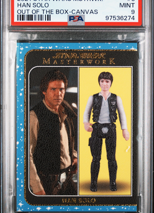 2021 Topps Star Wars Masterwork Out Of The Box Han Solo #6 PSA 9