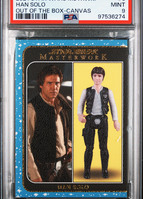 2021 Topps Star Wars Masterwork Out Of The Box Han Solo #6 PSA 9