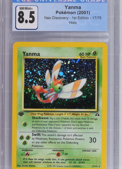 Pokémon Yanma #17/75 English CGC 8.5