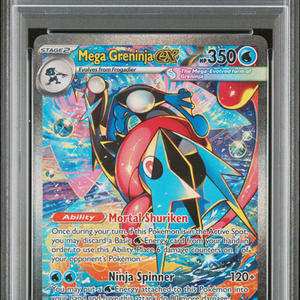 2026 Pokemon Chaos Rising Mega Greninja EX Special Illustration Rare PSA 9 #116