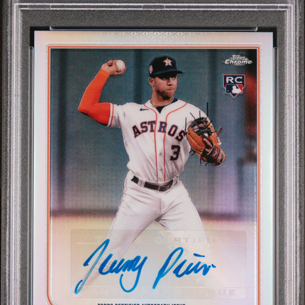 2022 Topps Chrome Update Autographs Jeremy Pena #ACJP PSA 9 Auto