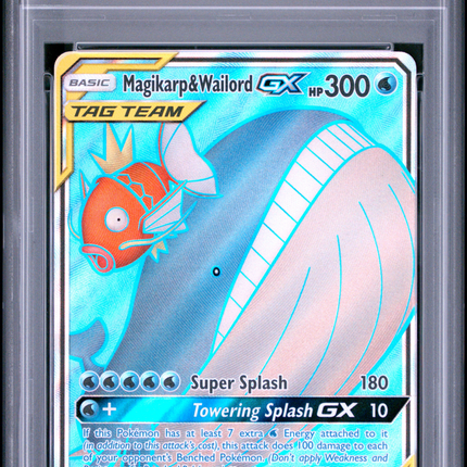 2019 Pokemon Sun & Moon Team Up Magikarp & Wailord GX Team Up-Fa PSA 9 #160