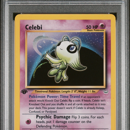 2001 Pokemon Neo Revelation Celebi 1st Edition PSA 7 #3