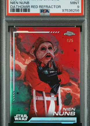 2024 Topps Chrome Star Wars Nien Nunb #122 PSA 9