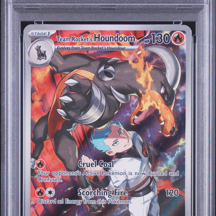 2025 Pokemon Rocket's Houndoom Illustration Rare PSA 9 #191