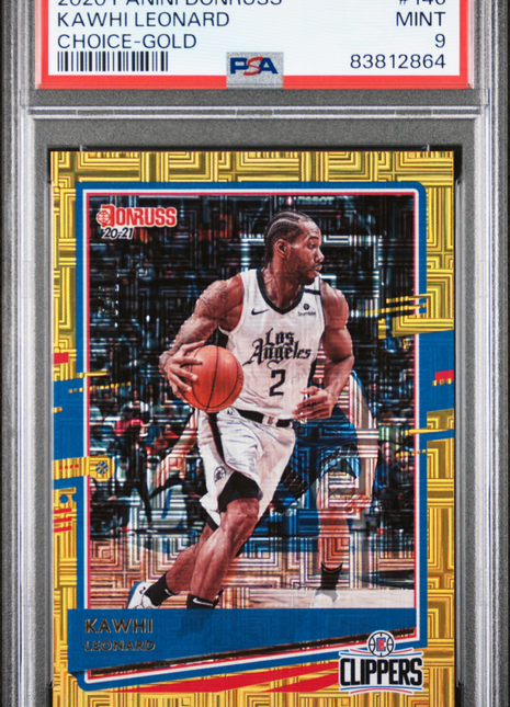 2020 Panini Donruss Kawhi Leonard #146 Choice Gold PSA 9