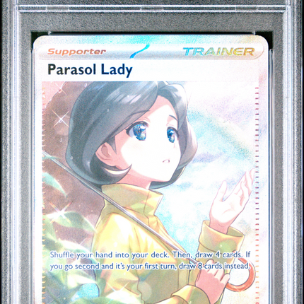 2023 Pokemon Paradox Rift Parasol Lady Special Illustration Rare PSA 9 #255