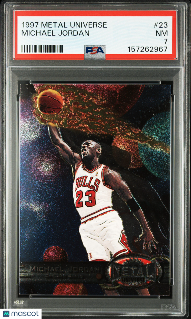 1997 Metal Universe Michael Jordan #23 PSA 7