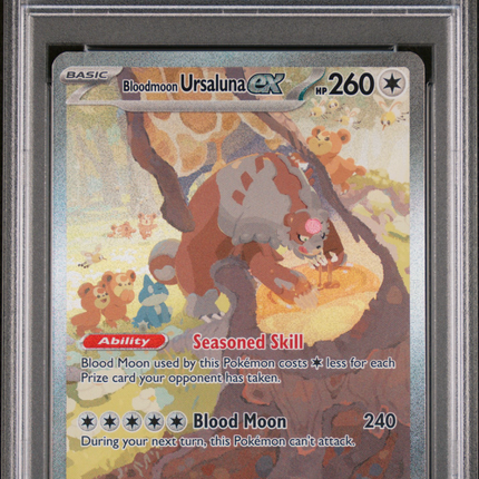 2024 Pokemon Twilight Masquerade Bloodmoon Ursaluna EX SIR PSA 10 #216