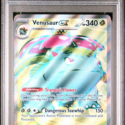 2023 Pokemon Mew EN-151 Venusaur EX Ultra Rare PSA 9 #182