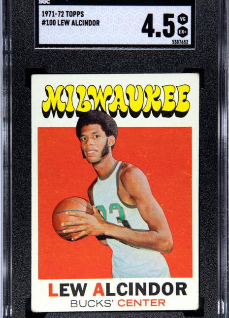 1971 Topps Lew Alcindor #100 SGC 4.5